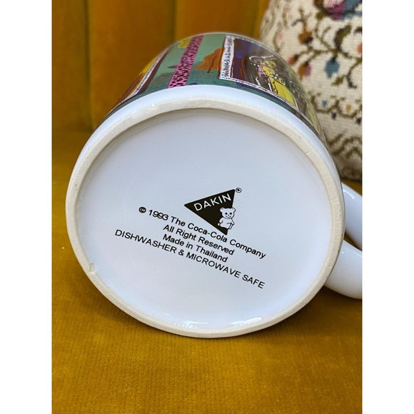 COCA COLA MUG - 1993 - Dakin - Life is Real - Ceramic Coffee Mug - Thailand - Picture 5 of 6